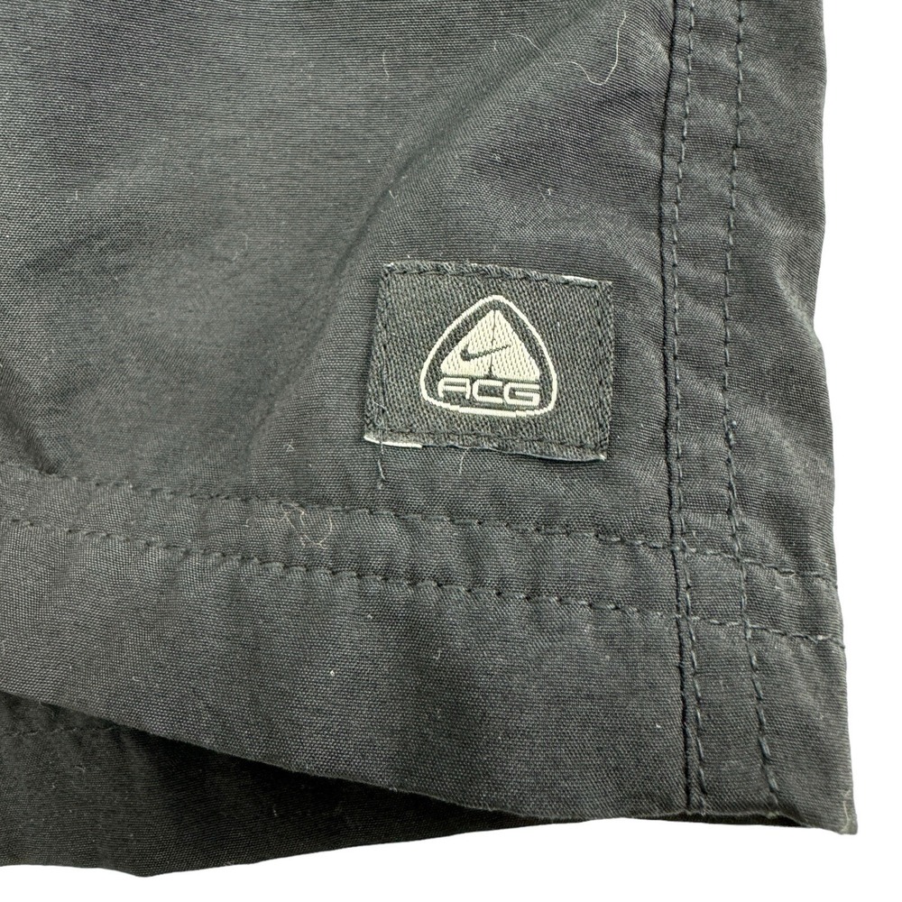 Vintage Nike ACG Black Mesh Lined Polyester Y2K Athletic Swim Trunk Mens‎ Size M - Picture 3 of 5